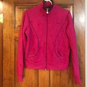 Pink Nike zip up jacket